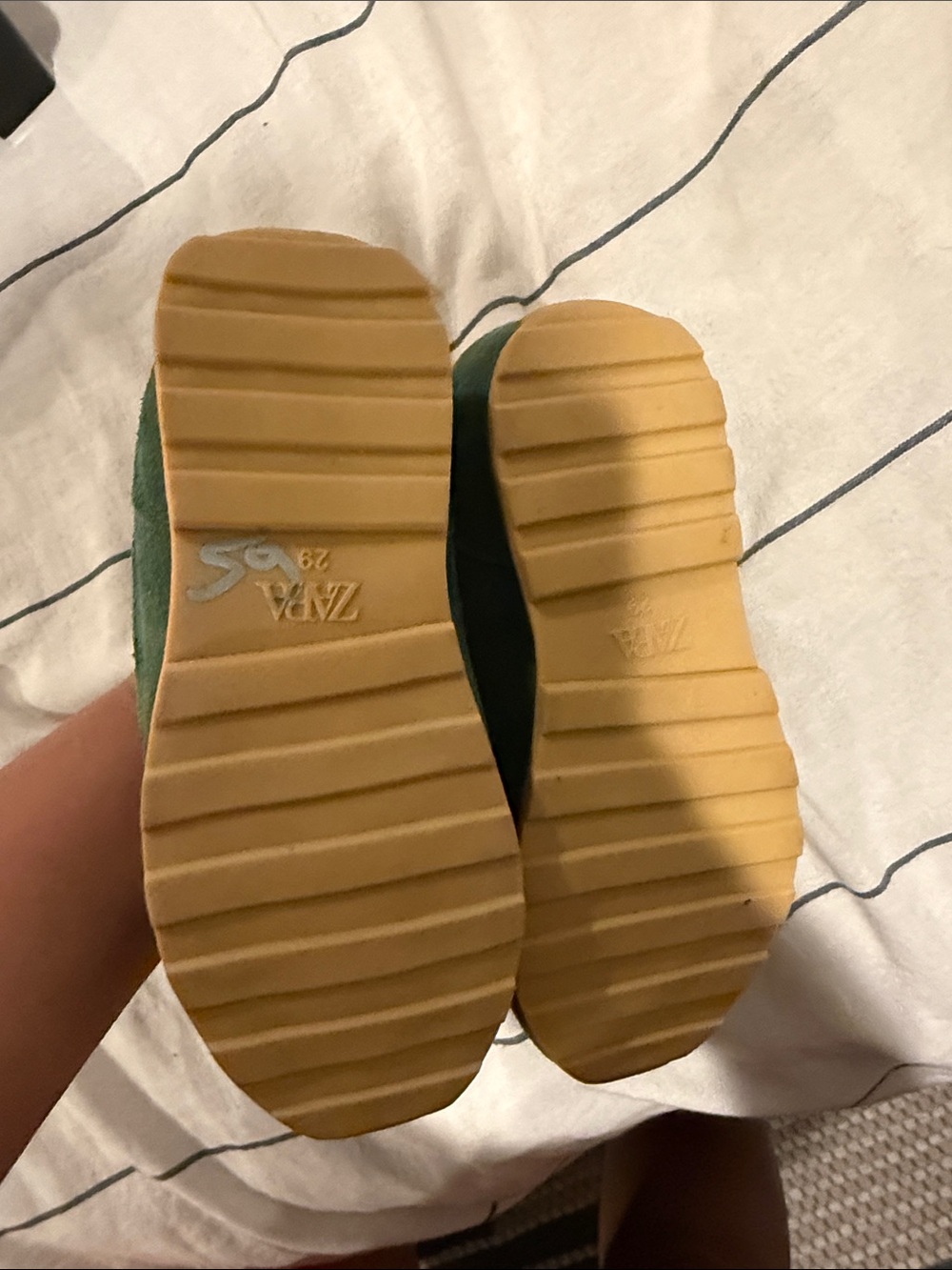 Zara Lace Contrasting Sneaker. Size 29/ US 11-11.5 little kid - Picture 7 of 8